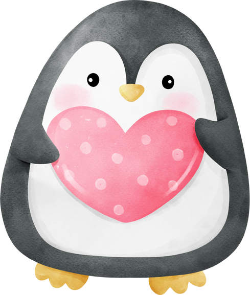 Penguin valentine