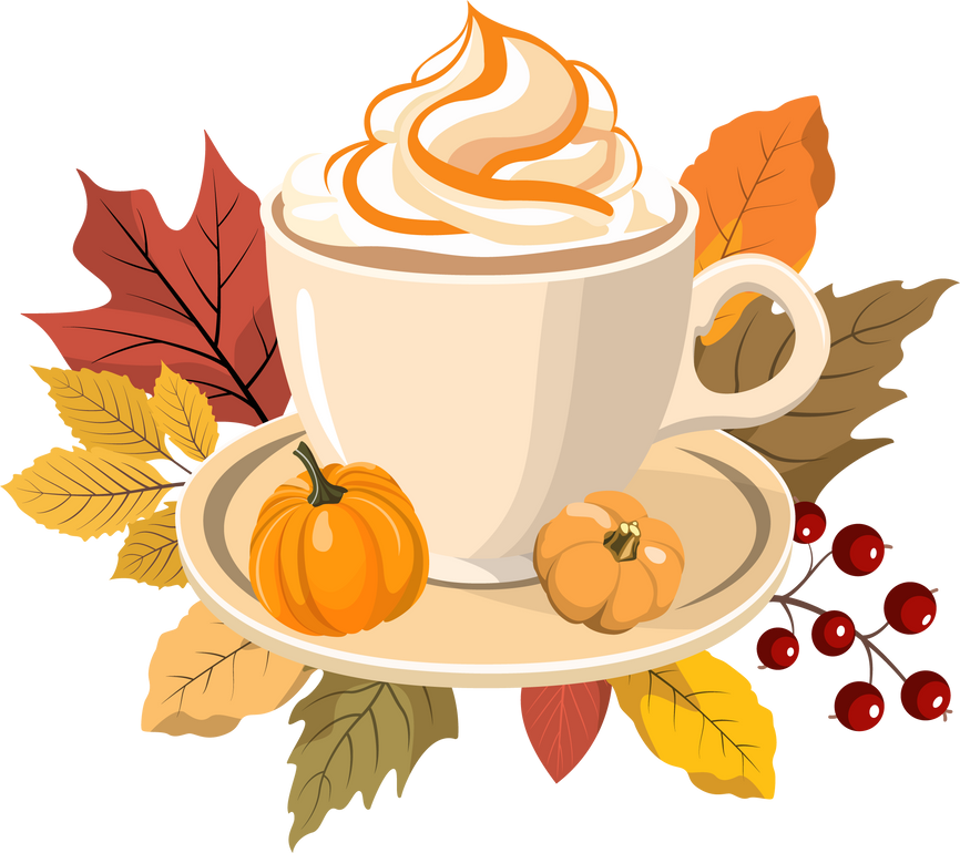 Autumn pumpkin spice latte Hot drink