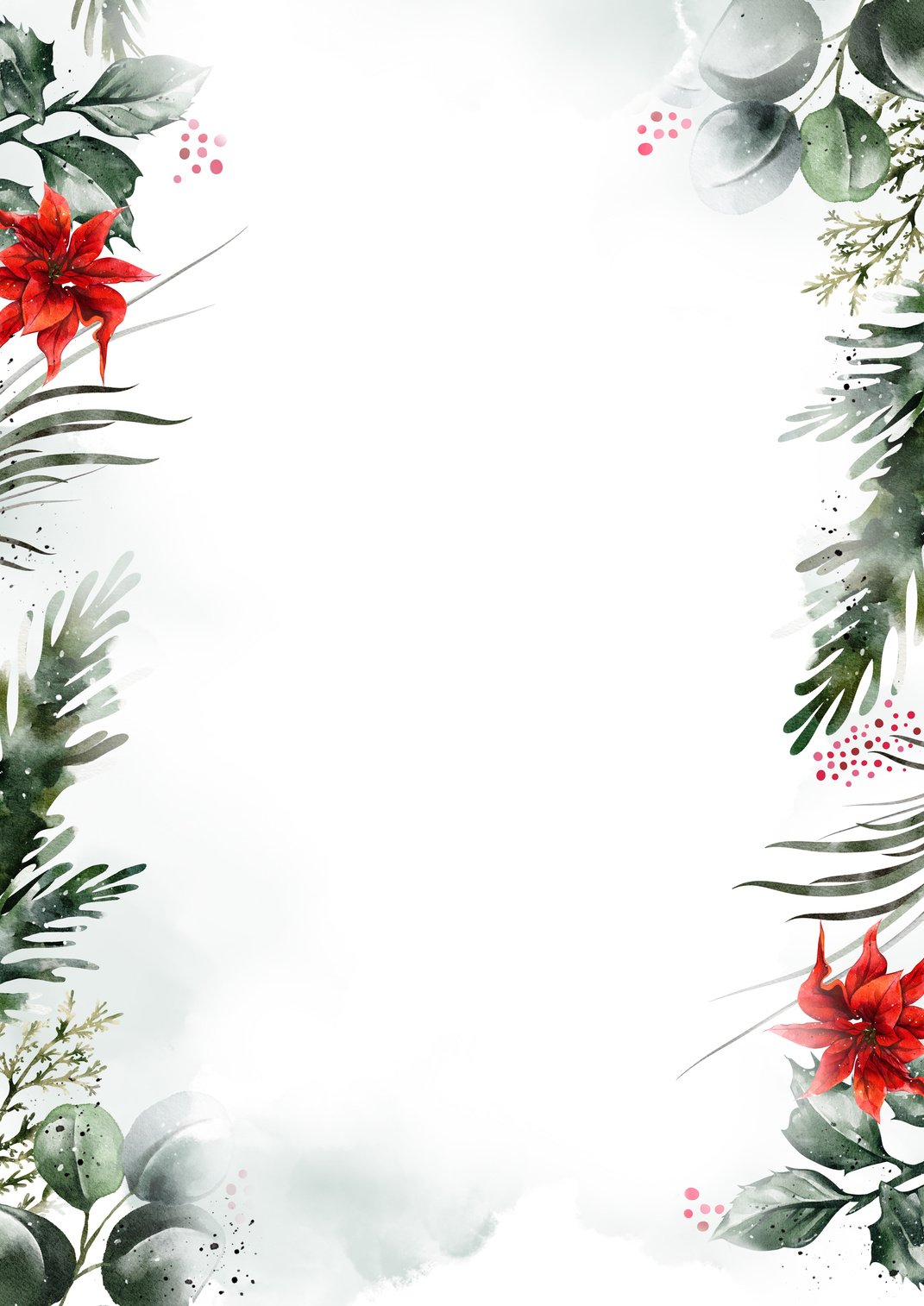 Christmas Watercolor Background