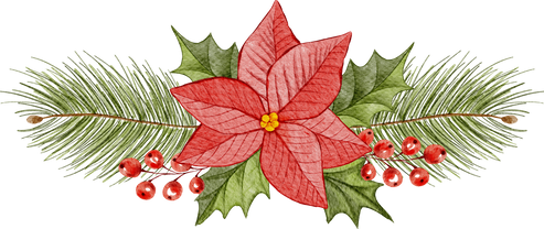 Christmas Branch with Flower