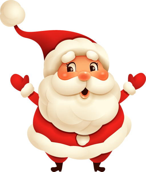 Happy Santa Claus Character Illustration