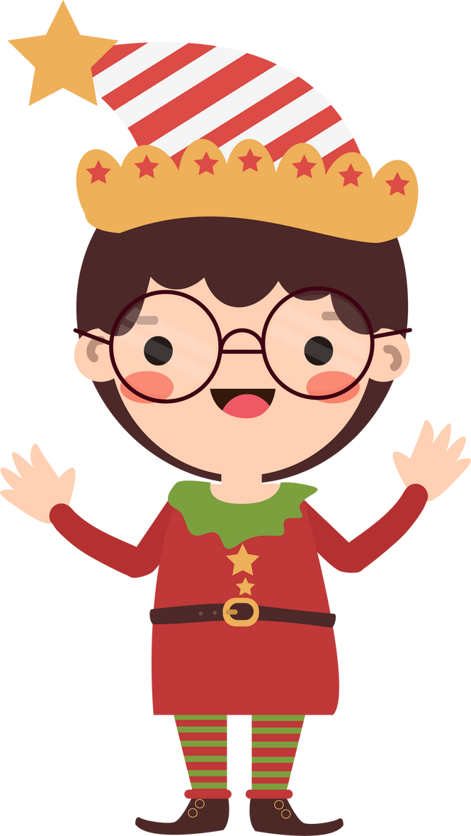 Christmas Elf Illustration