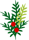 Christmas Leaves Decoration 